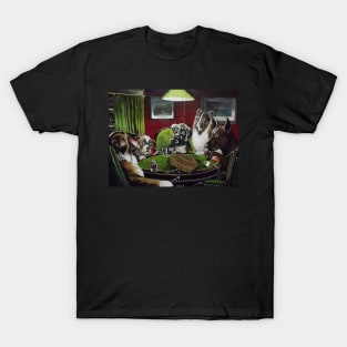 Dogs Playing Poltergeist T-Shirt